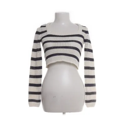 Crop top (Wit, Blauw) van Bershka Acryl, Katoen
