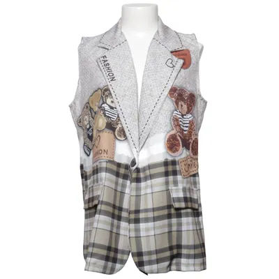 Vest (Beige, Black, White) from New Collection Elastane, Polyester