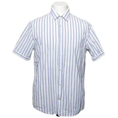 Chemise à manches courtes (Bleu, Blanc) de Matinique Coton