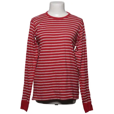 Langærmet t-shirt (Rød, Hvid) fra Polarn O. Pyret Økologisk bomuld