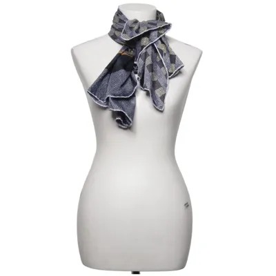 Neckerchief (Gray, Multicolored) from 19V69 Italia by Versace 1969 Polyester