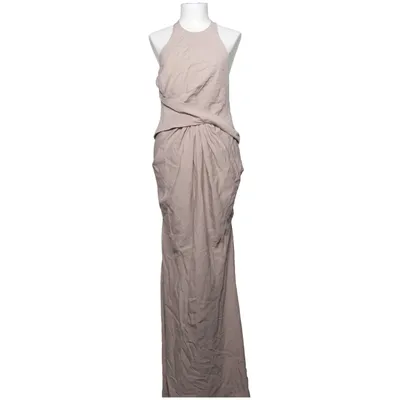 Robe longue (Beige) de ASOS Design Lin, Polyester, Viscose