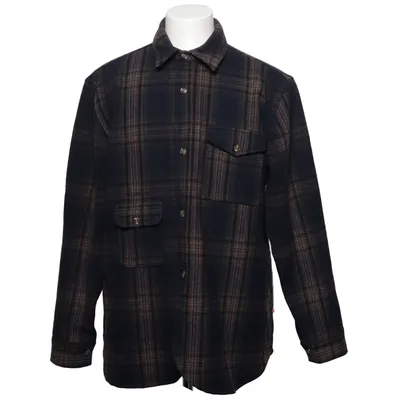 Flannel shirt (Blue, Brown) from Han Kjøbenhavn Polyester, Wool