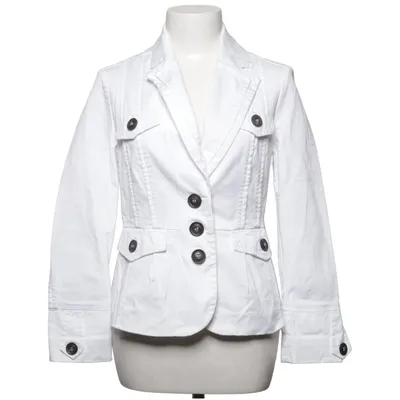 Blazer (Hvid) fra Mango Suit Bomuld, Elastan