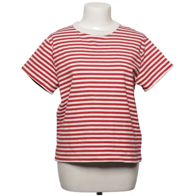 T-shirt (Rød, Hvid) fra H&M Bomuld, Elastan