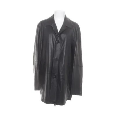 Leather coat (Black) from Christ Acetate, Leather, Viscose