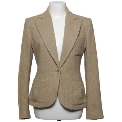 Blazer (Beige) from Ralph Lauren Cupro, Silk, Wool