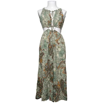 Robe longue (Vert, Multicolore) de Zara Viscose