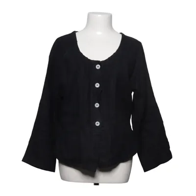 Blouse (Black) from Olars Ulla Klädd i Konst Linen