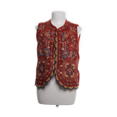 Vest (Red, Multicolored) from Brach Brach Cotton, Polyester