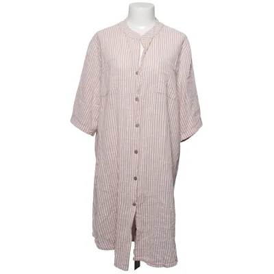 Shirt dress (Beige, White) from Elitzia Cotton