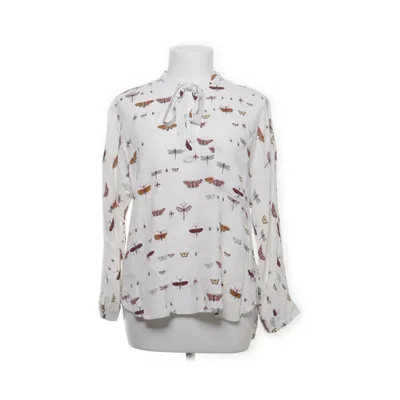 Pussy bow blouse (White, Multicolored) from Zara Woman