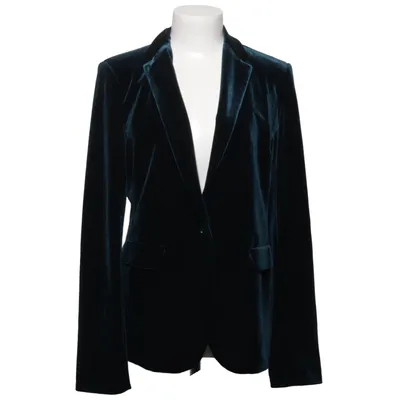 Blazer (Green) from Sandro Ferrone Acetate, Elastane, Polyester, Viscose