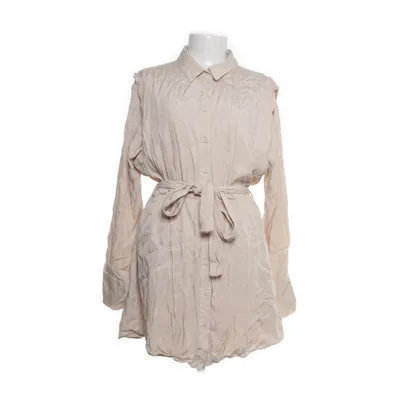 Skjortklänning (Beige) från Dilvin Basic Lyocell, Viskos, Ull, Polyester