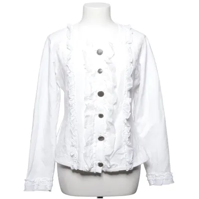 Blouse (Wit) van Ted Nicol Katoen, Elastaan