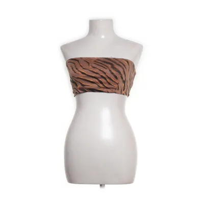Tube top (Brown, Multicolored) from Rabena Elastane, Viscose