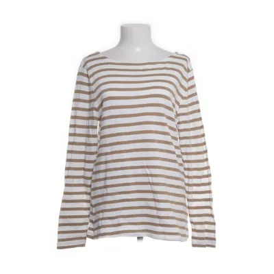 Långärmad t-shirt (Vit, Brun) från Essentials by Tchibo Ekologisk bomull