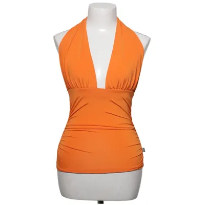 Halter neck top (Orange) from Lynne Elastane, Polyester