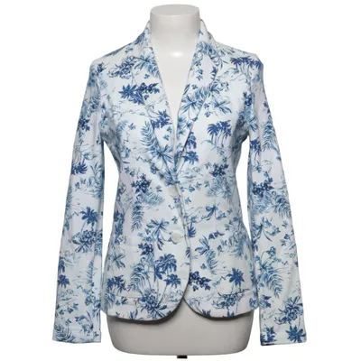 Blazer (Blue, White) from Zero Cotton, Elastane, Polyester