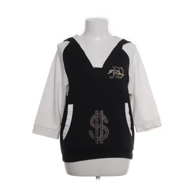 Hoodie (Black, White) from Megi Collection Cotton, Elastane