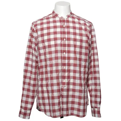 Shirt (Rood, Wit) van Tintoria Mattei Katoen, Elastaan, Viscose