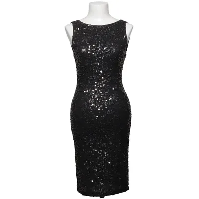 Cocktail dress (Black, Silver) from Alice + Olivia Elastane, Polyamide