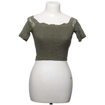 Crop top (Vert) de Hollister Coton, Élasthane, Polyamide
