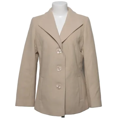 Jas (Beige) van Caro Kasjmier, Polyester, Wol