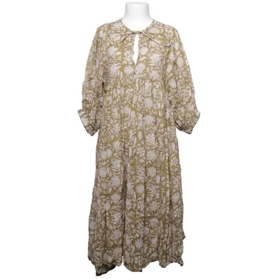Maxi dress (Green, White) from Daughters of India