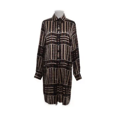 Skjortklänning (Beige, Brun, Svart) från 0039 Italy Silke