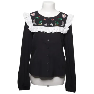 Blouse (Black, White) from Hell Bunny Polyester