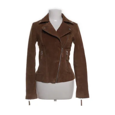 Leather jacket (Brown) from Esmara by Heidi Klum Leather