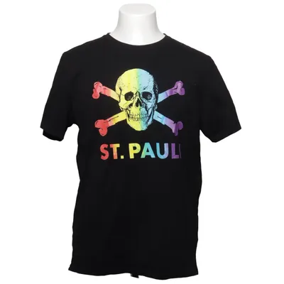 T-shirt (Sort, Flerfarvet) fra St.Pauli Bomuld