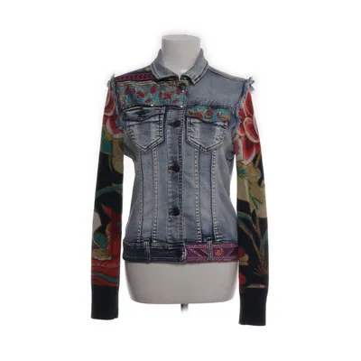 Denim jacket (Blue, Multicolored) from Desigual Elastane, Polyester