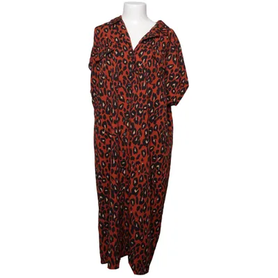 Skjortklänning (Orange, Flerfärgad) från New Look Curves Elastan, Polyester