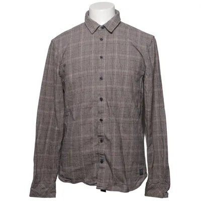 Shirt (Bruin, Blauw) van Blend Denim Katoen