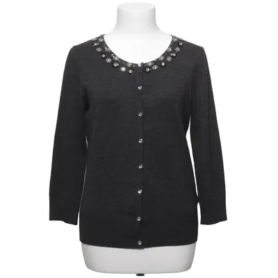 Cardigan (Gray) from Cable & Gauge Polyester, Viscose