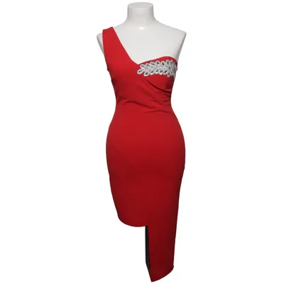 Robe (Rouge) de Moda Élasthane, Polyester