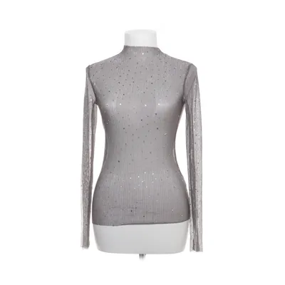 Långärmad t-shirt (Grå, Silverfärgad) från Mohito Metallfiber, Polyester