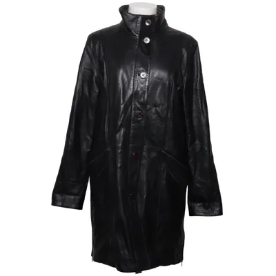 Leren jas (Zwart) van Goldstein Leer, Polyester