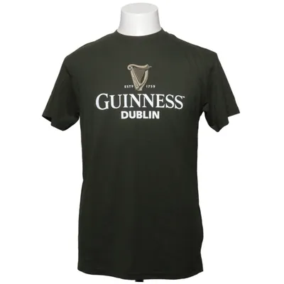 T-shirt (Groen) van Guinness Gerecycled katoen, Gerecycled polyester