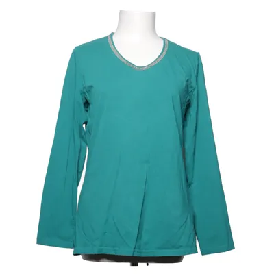 Lange mouwen shirt (Turquoise) van Frank Walder Katoen, Elastaan