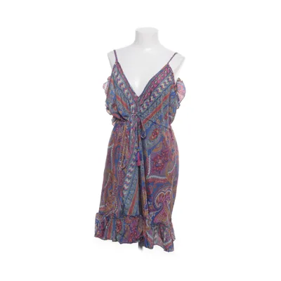 Kjole (Blå, Rød, Flerfarvet) Polyester, Silke, Viscose