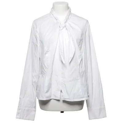 Pussy bow blouse (White) from Quasi Moda Cotton, Elastane, Polyamide