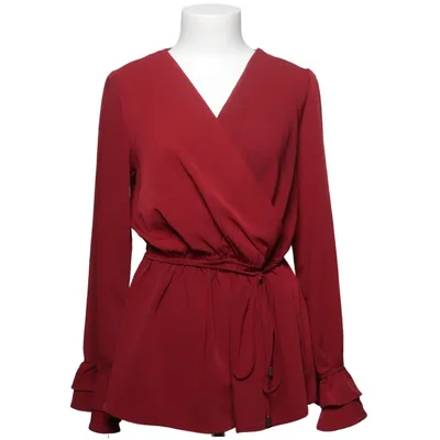 Slå-om bluse (Rød) fra Doca Polyester