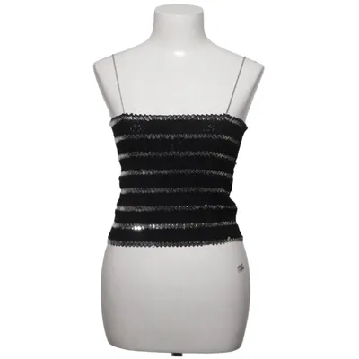 Crop top (Noir, Argent) de Anna Modeller Polyester