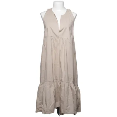 Jurk (Beige) van Lumina Katoen, Elastaan