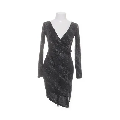 Robe de cocktail (Noir, Argent) de Sistaglam Élasthane, Fibre métallique, Polyamide, Polyester