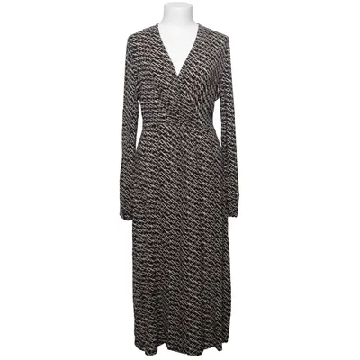 Wrap dress (Black, Beige) from Indiska Elastane, Viscose