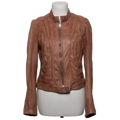 Veste en cuir (Marron) de Rock'n Blue Coton, Cuir, Polyester